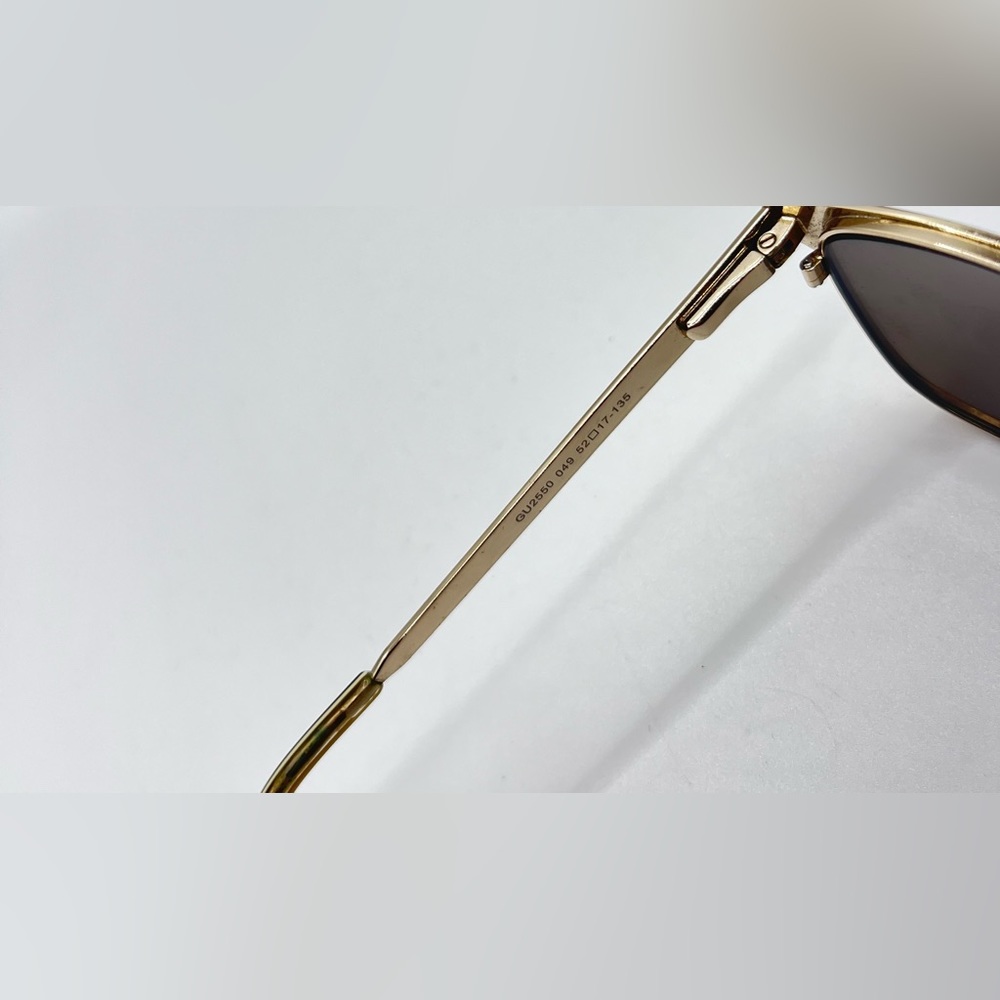 Guess GU2550 Black Gold Oval Sunglasses Frames Only - Picture 8 of 8